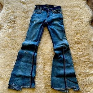 Scotch & Soda PatchWork Denim Bellbottoms- Size 26/32